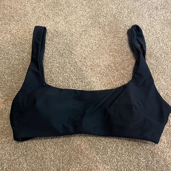 NWOT Aerie Wide Strap Scoop Bikini Top - Picture 4 of 6